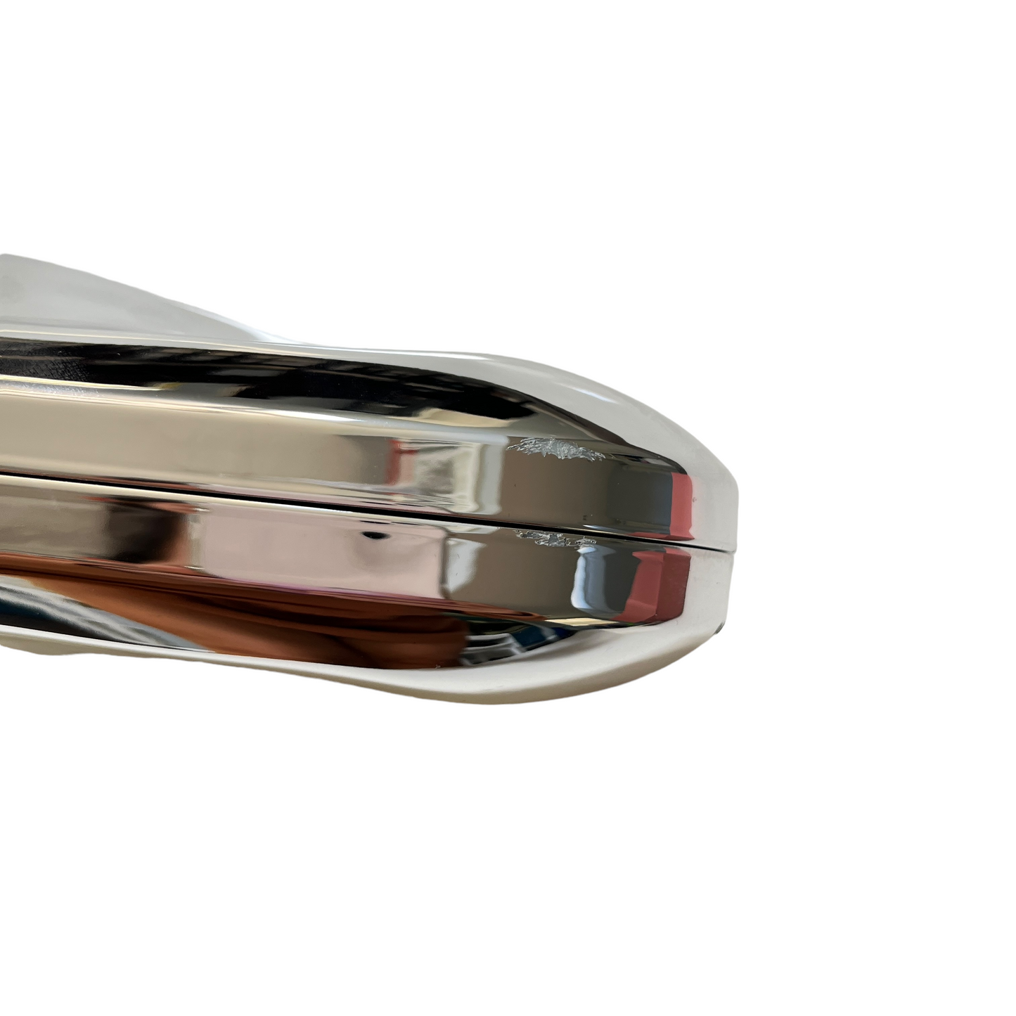 Cult Gaia The Caldera Clutch in Shiny Silver