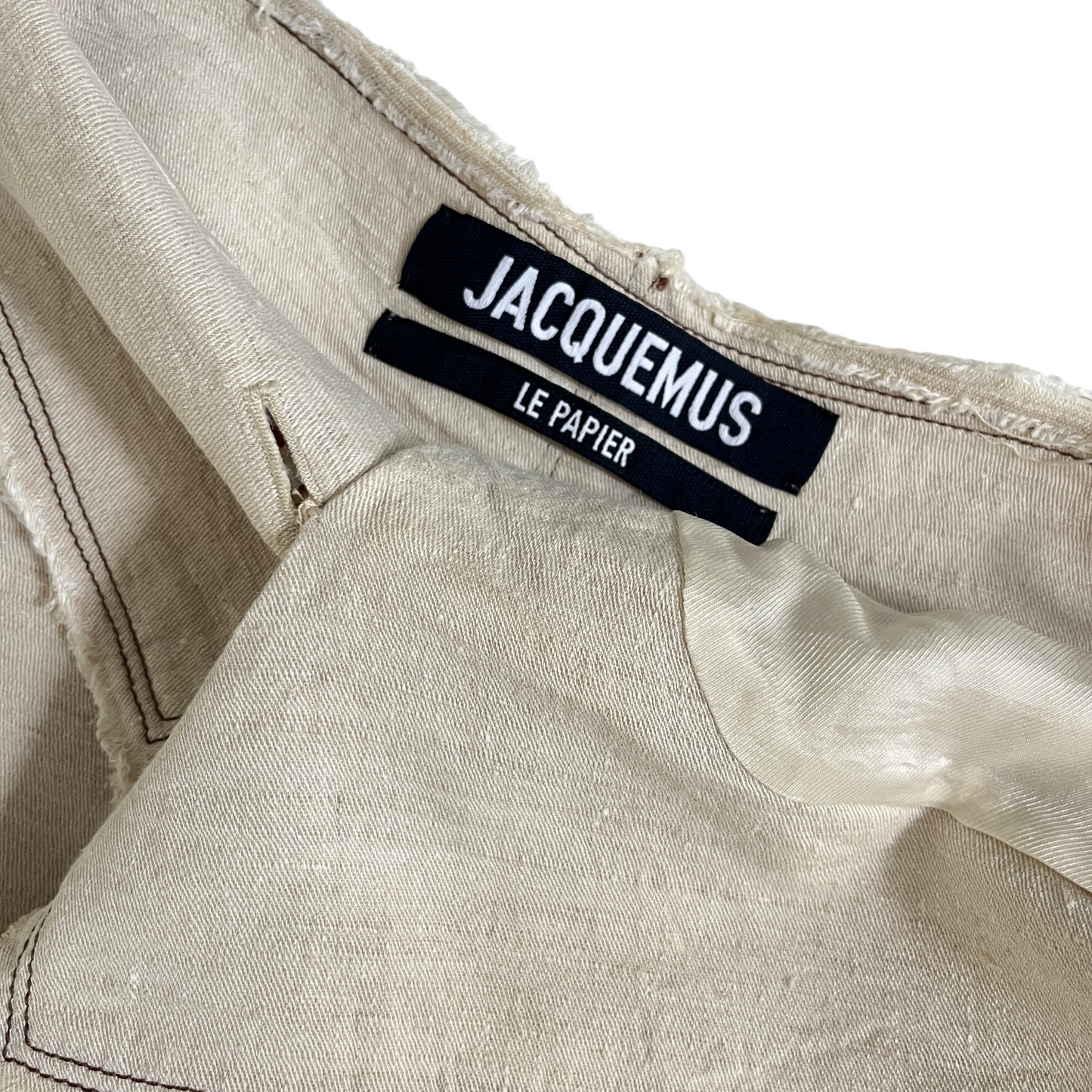 JACQUEMUS La Veste Camargue in Light Beige 6