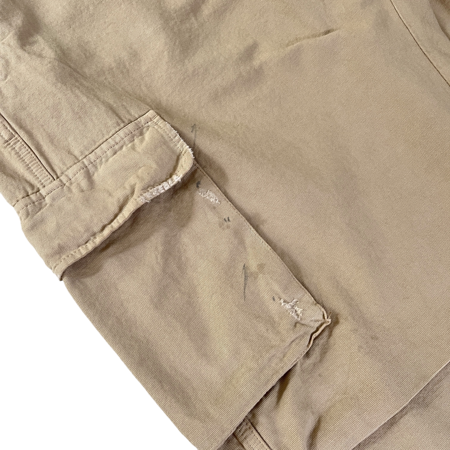 Coperni Canvas Wide Leg Cargo Pants in Beige