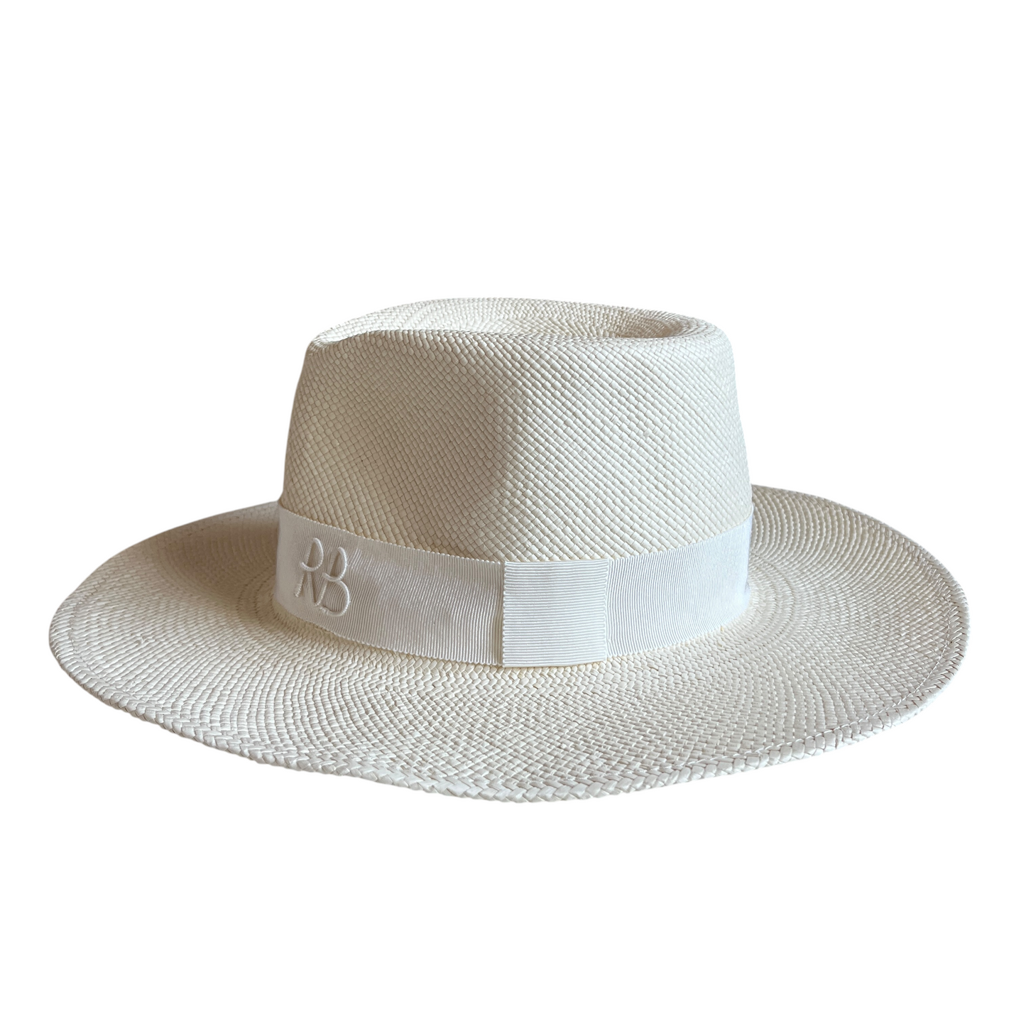 Ruslan Baginskiy Double Chain Strap Fedora Hat in White