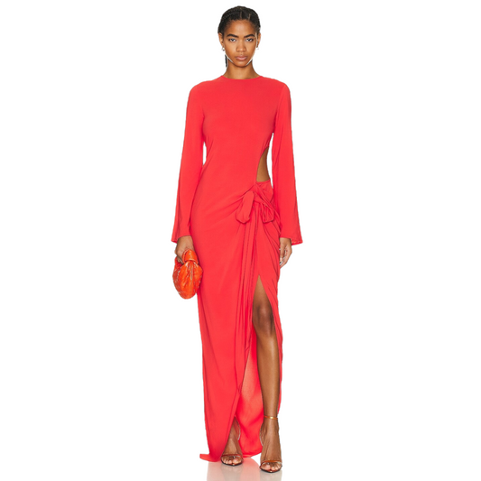 SILVIA TCHERASSI Temis Dress in Orange