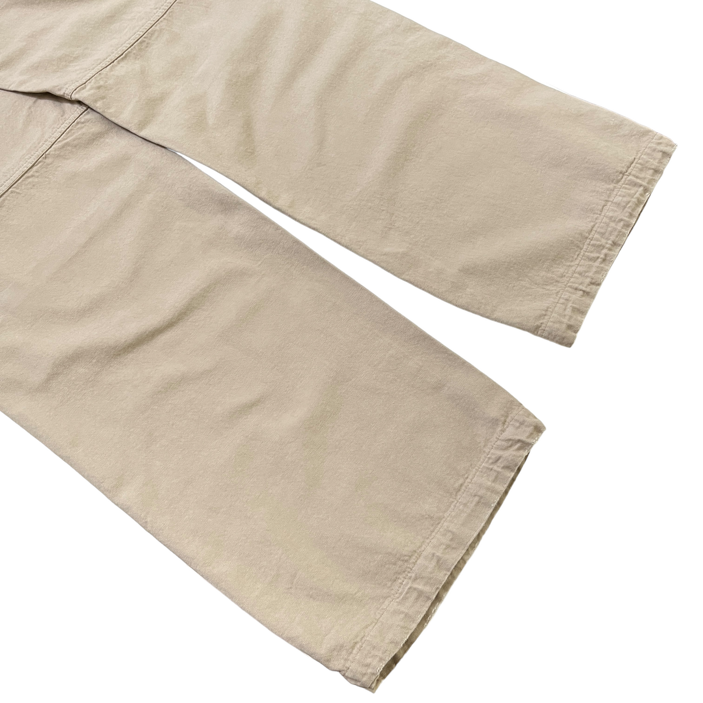 Coperni Canvas Wide Leg Cargo Pants in Beige