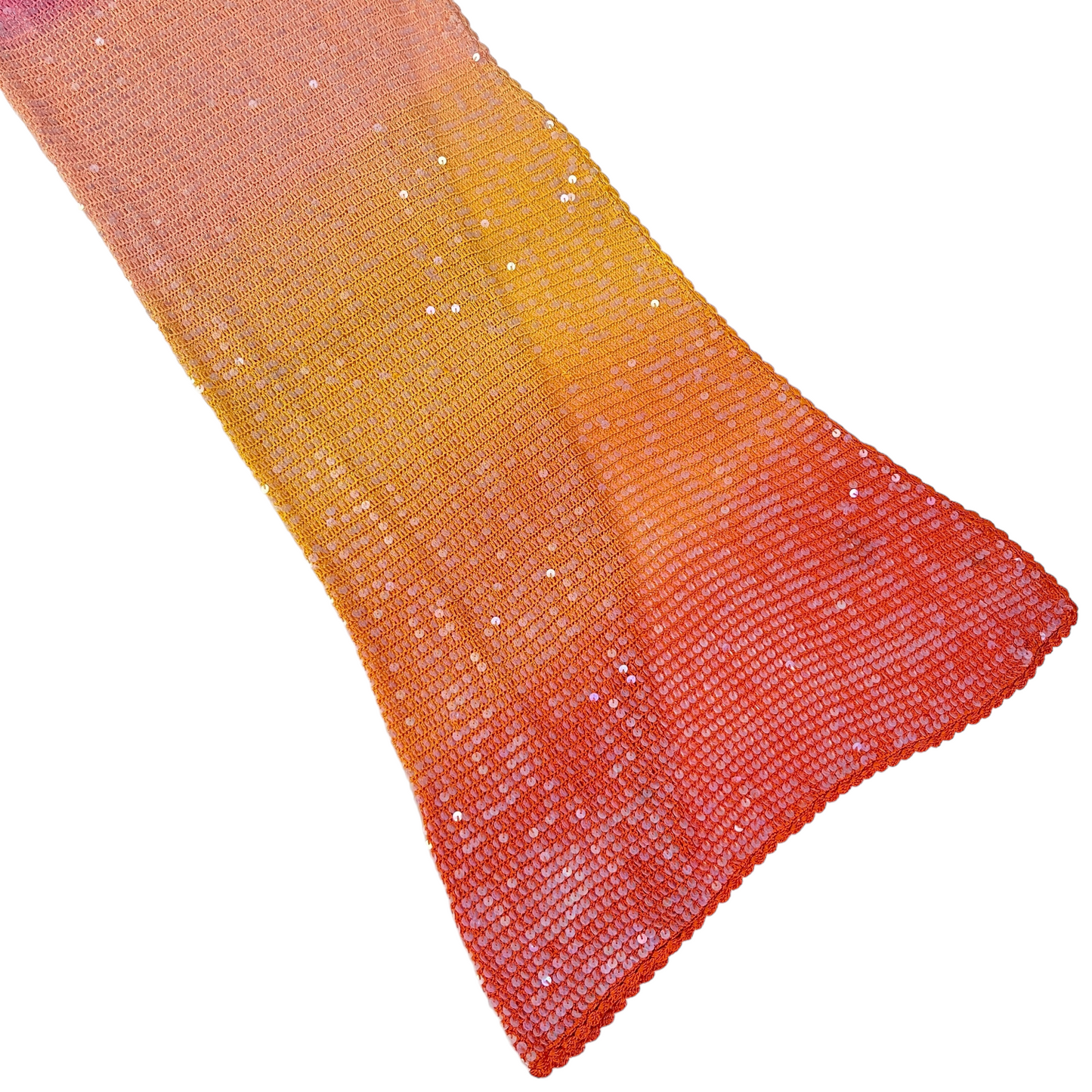 retrofete Candice Crochet Dress in Sunset Ombre