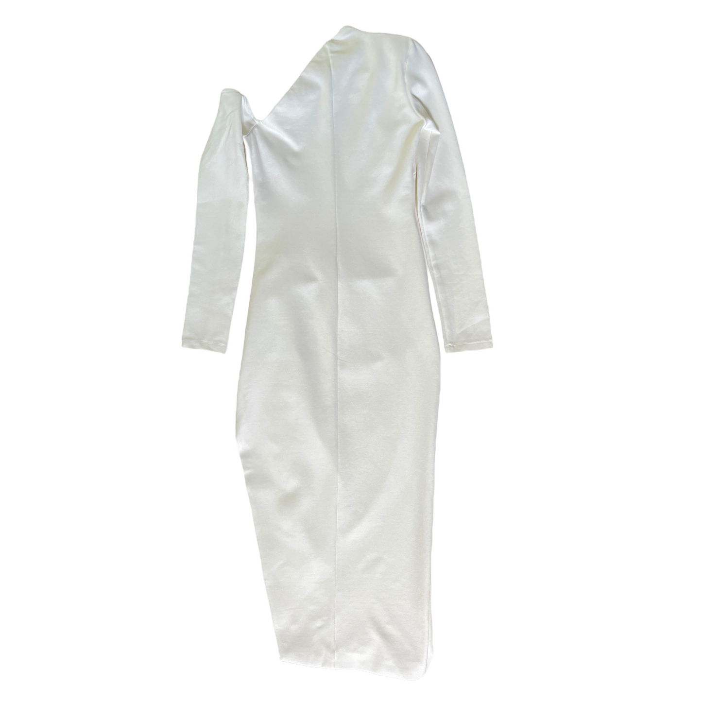 NICHOLAS Shiloh Cold Shoulder Midi Dress in Milk