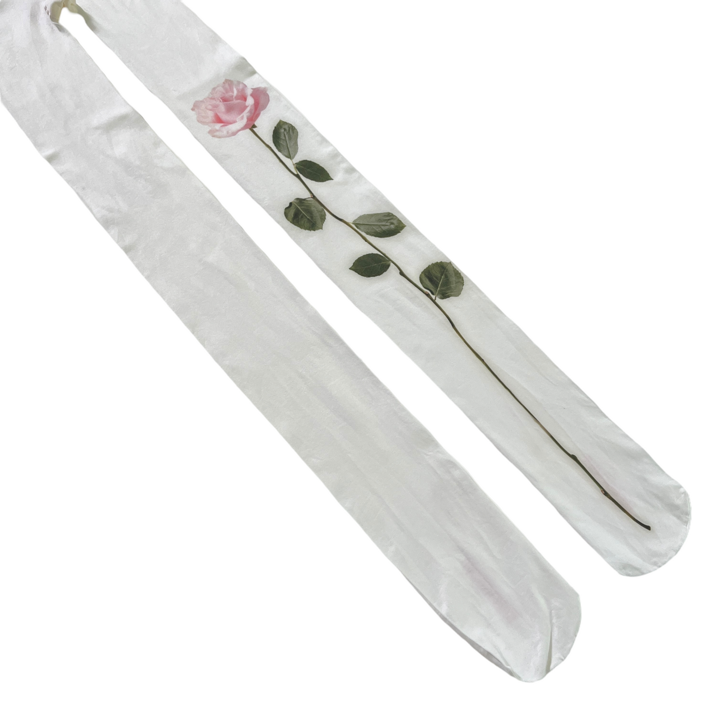 JACQUEMUS Les Collants Rosa in Rose White