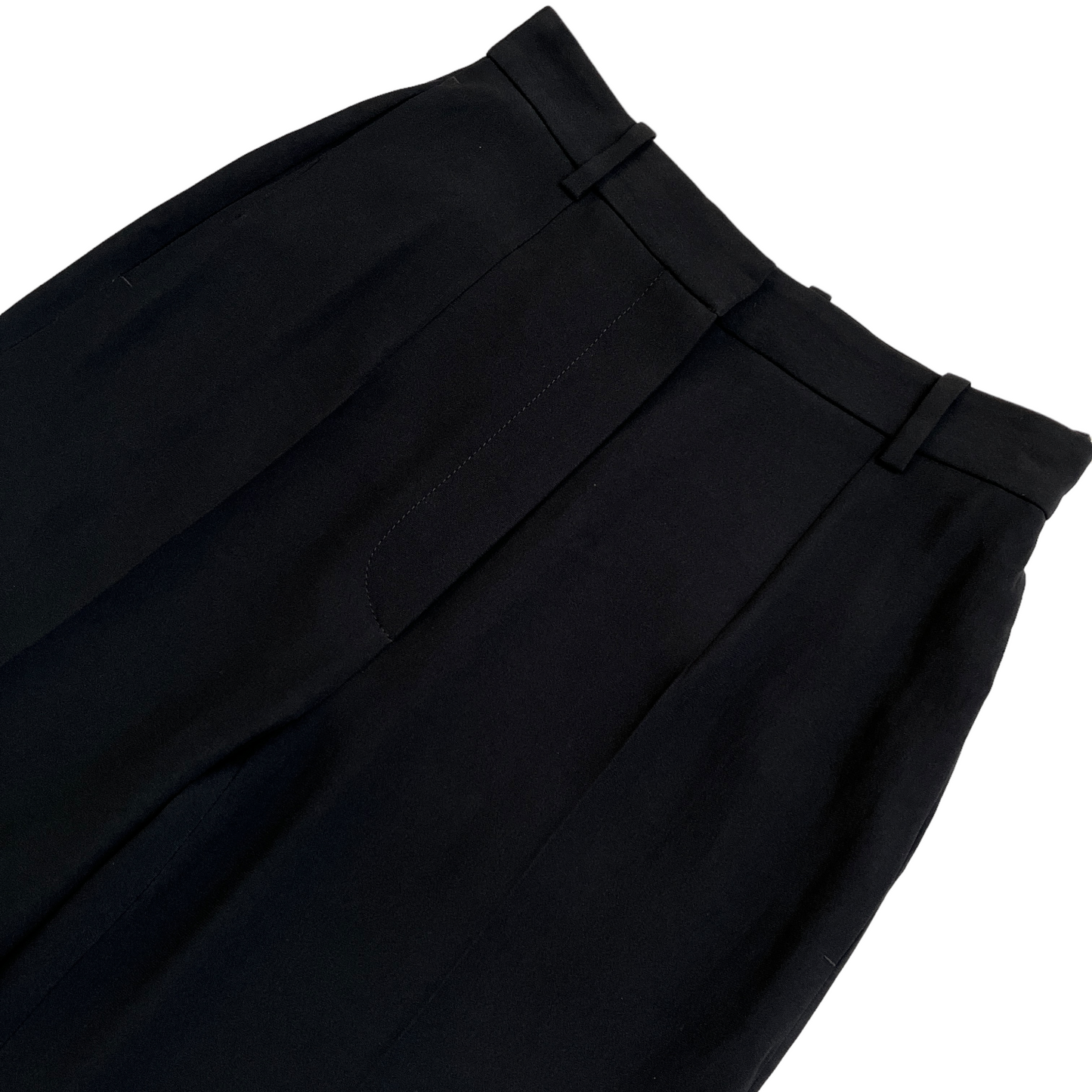 Alexander McQueen High Waisted Cigarette Pant in Black