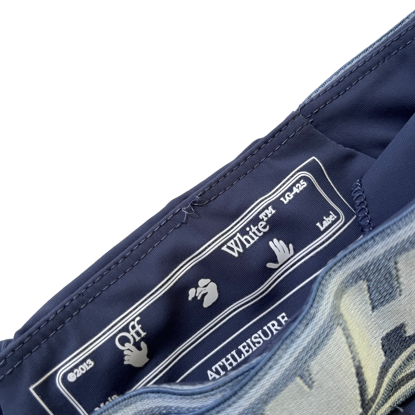 OFF-WHITE Athleisure Logo Band Short in Grey