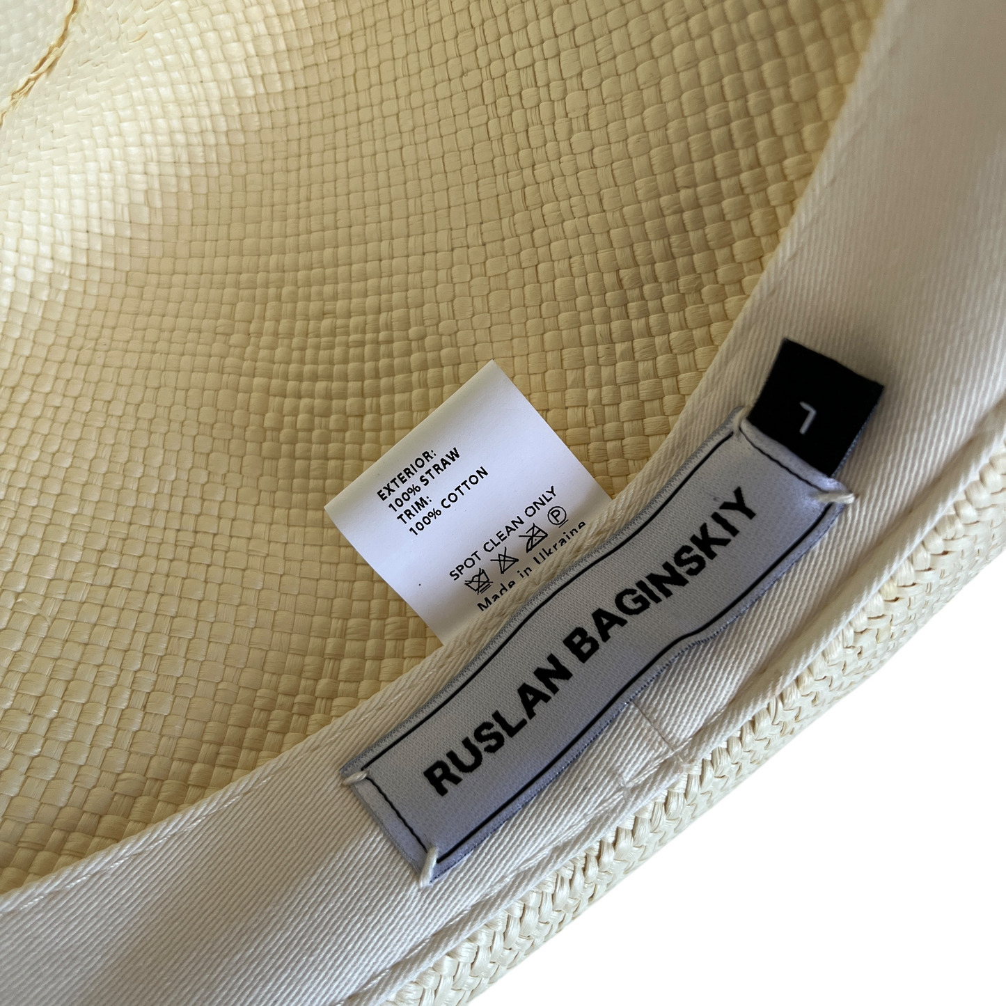 Ruslan Baginskiy Double Chain Strap Fedora Hat in White