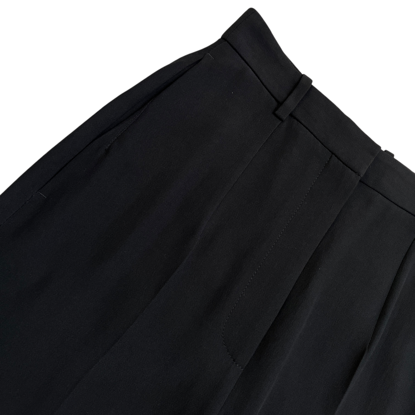 Alexander McQueen High Waisted Cigarette Pant in Black