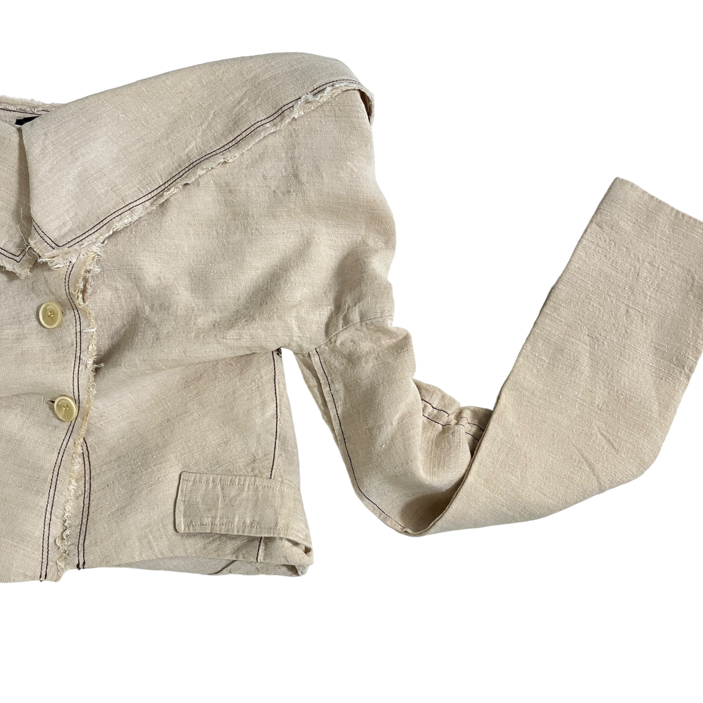 JACQUEMUS La Veste Camargue in Light Beige 6