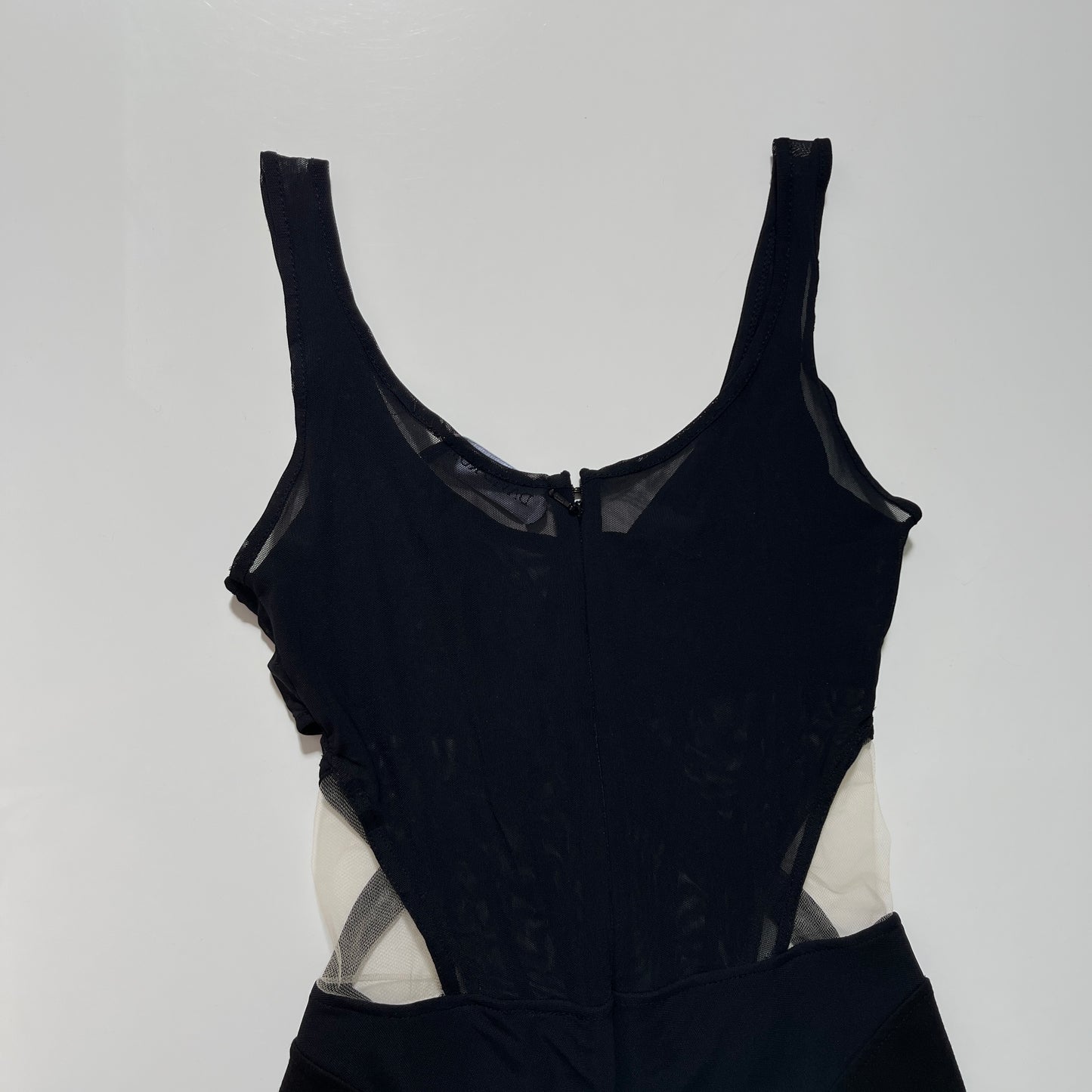 David Koma Net Boning Over Layer Catsuit in Black
