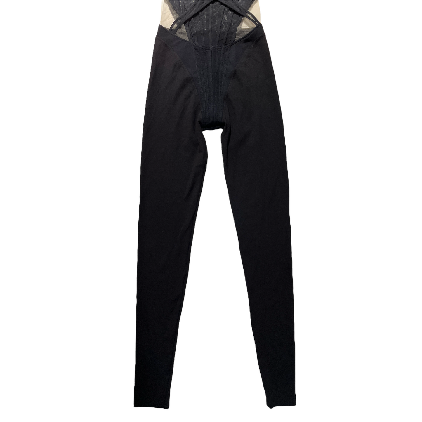 David Koma Net Boning Over Layer Catsuit in Black