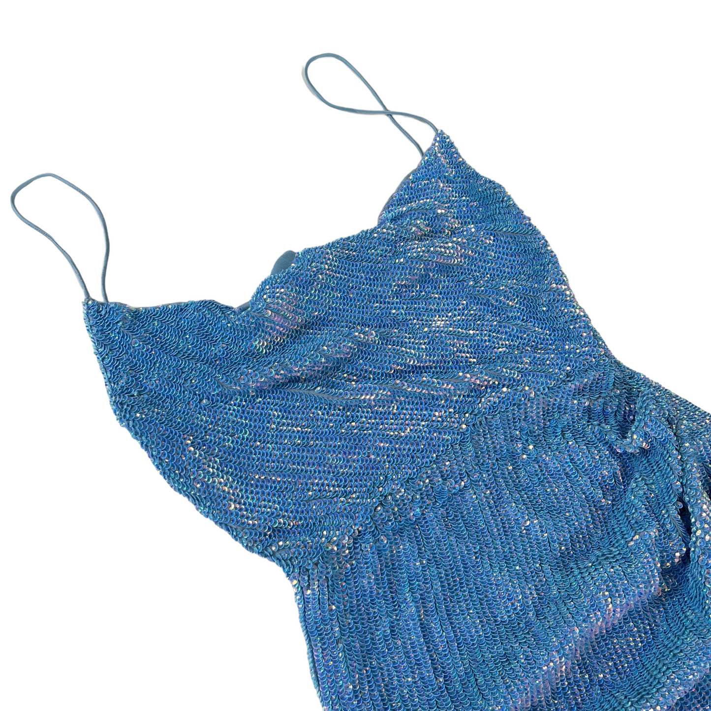 retrofete Katya Dress in Blue Rainbow