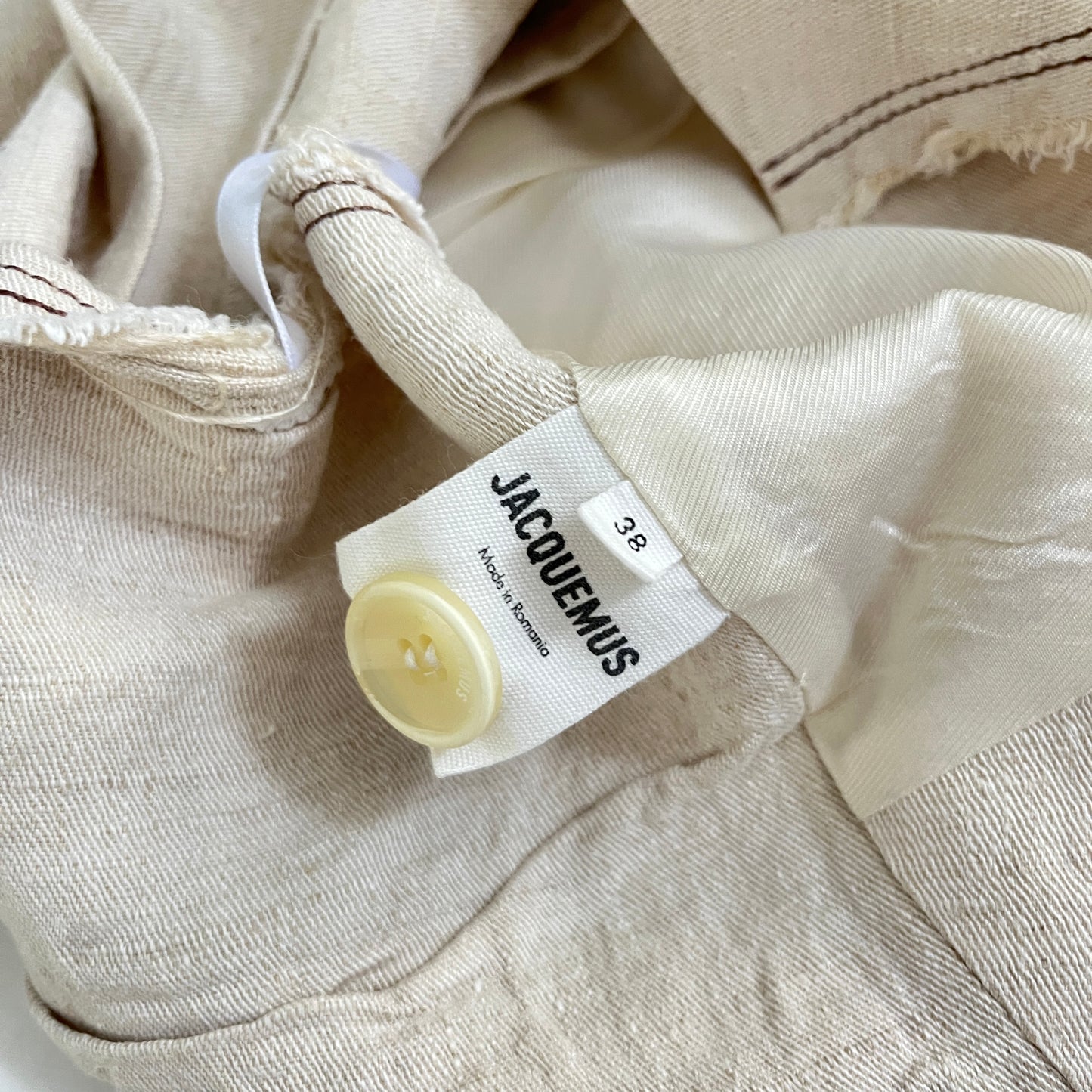 JACQUEMUS La Veste Camargue in Light Beige 6