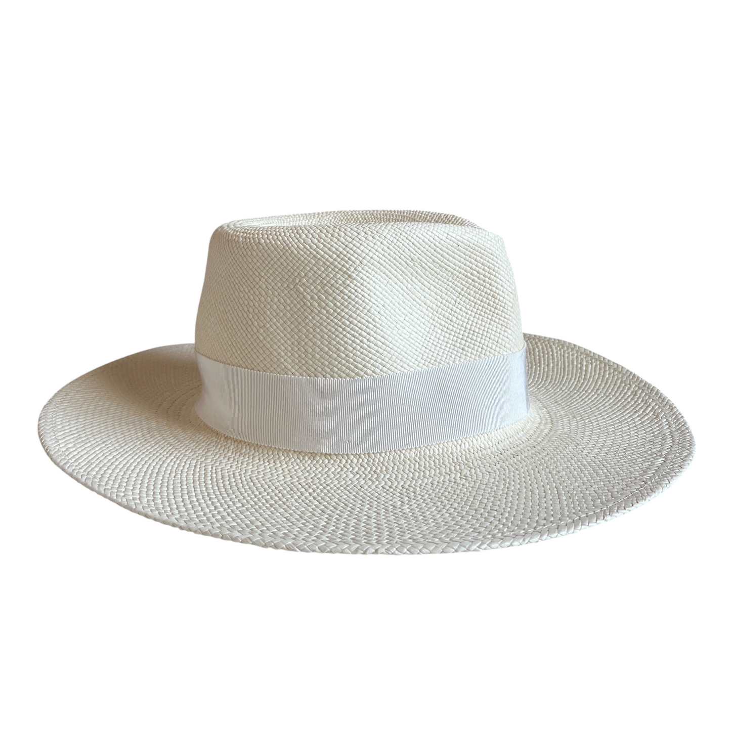 Ruslan Baginskiy Double Chain Strap Fedora Hat in White