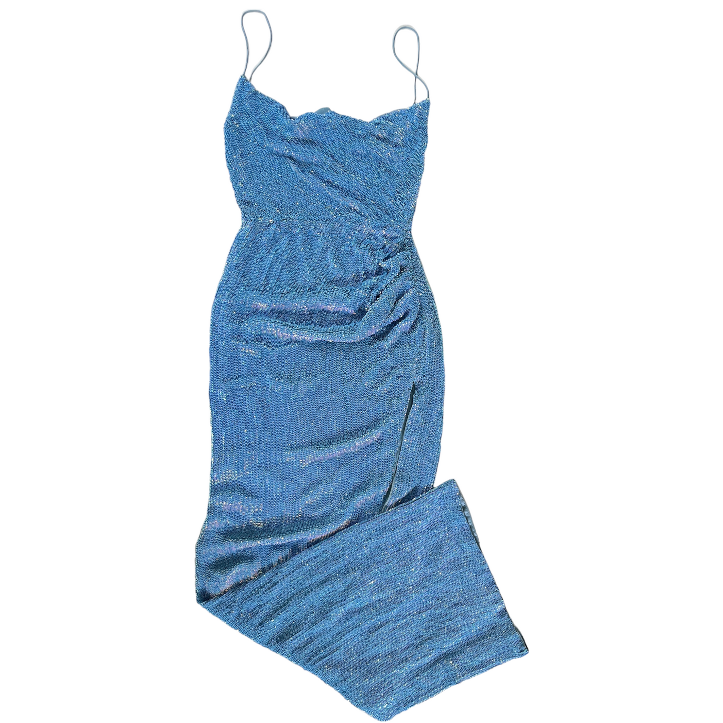 retrofete Katya Dress in Blue Rainbow