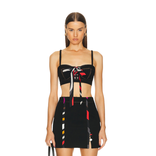 Emilio Pucci Bra Top in Nero