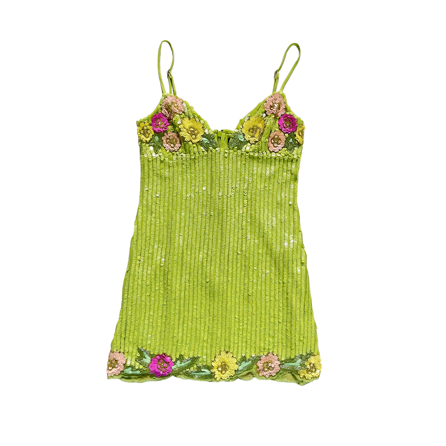 MAJORELLE Cal Embellished Mini Dress in Lime Green Revaia MAJORELLE Cal Embellished Mini Dress in Lime Green Revaia