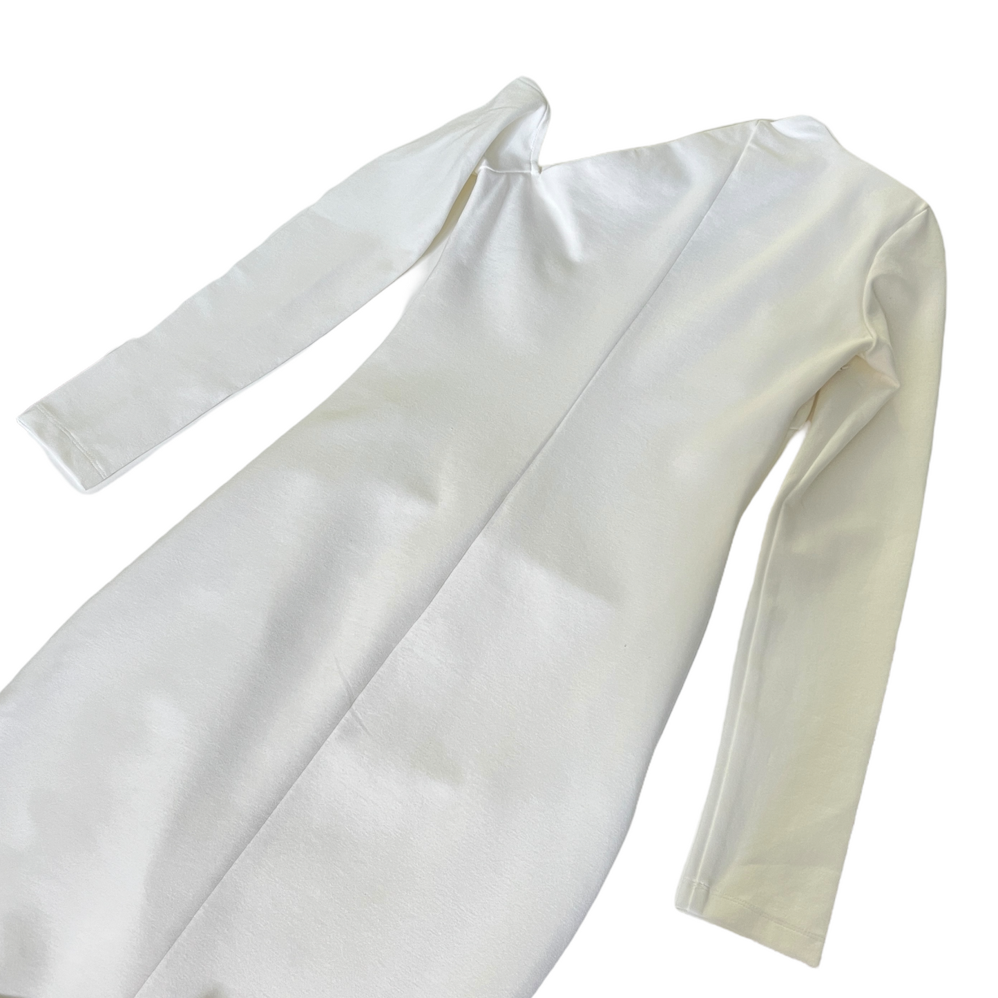 NICHOLAS Shiloh Cold Shoulder Midi Dress in Milk