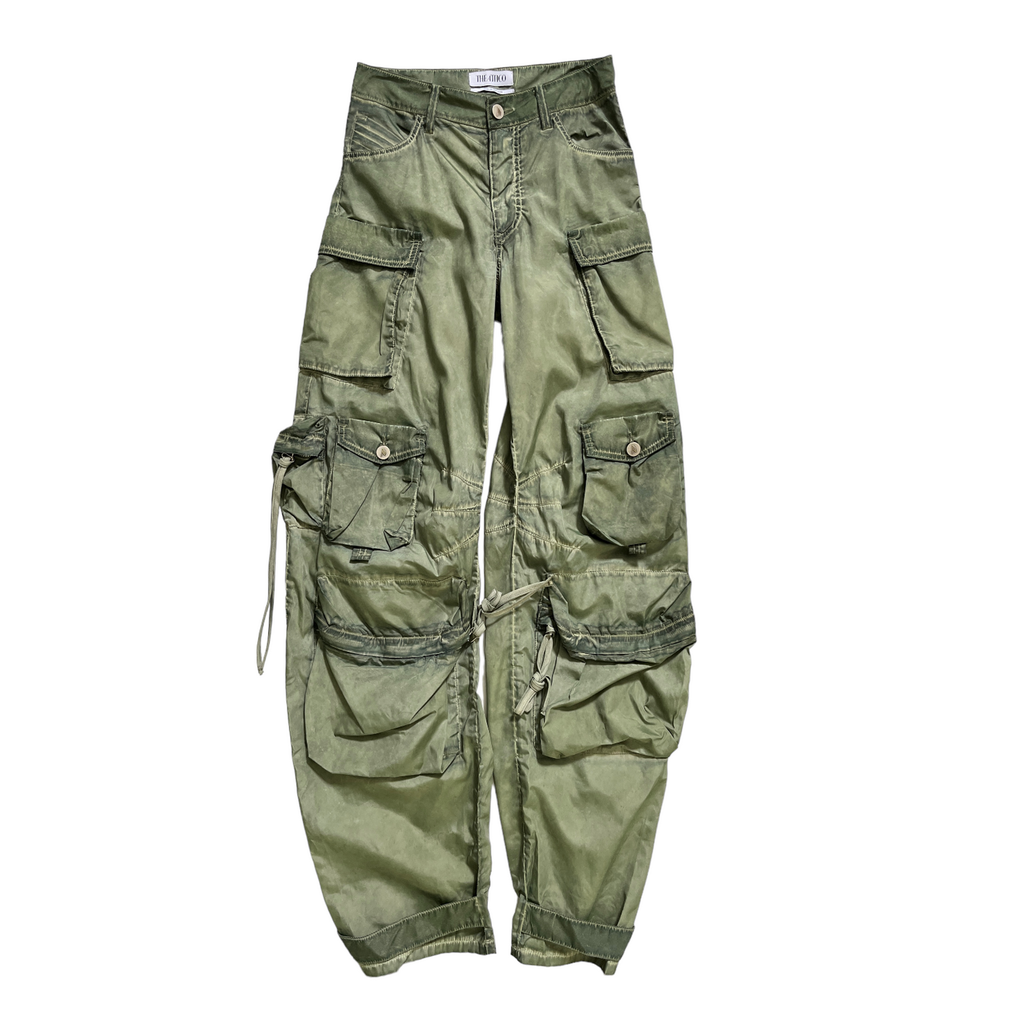 THE ATTICO Fern Long Pant in Military Green