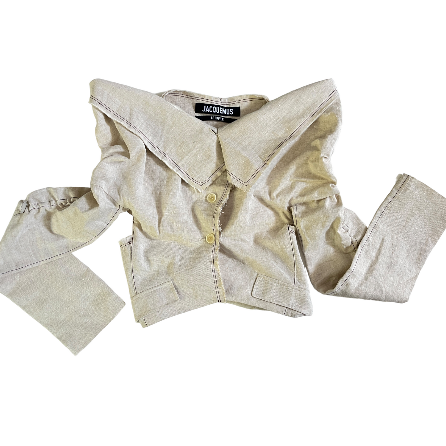 JACQUEMUS La Veste Camargue in Light Beige