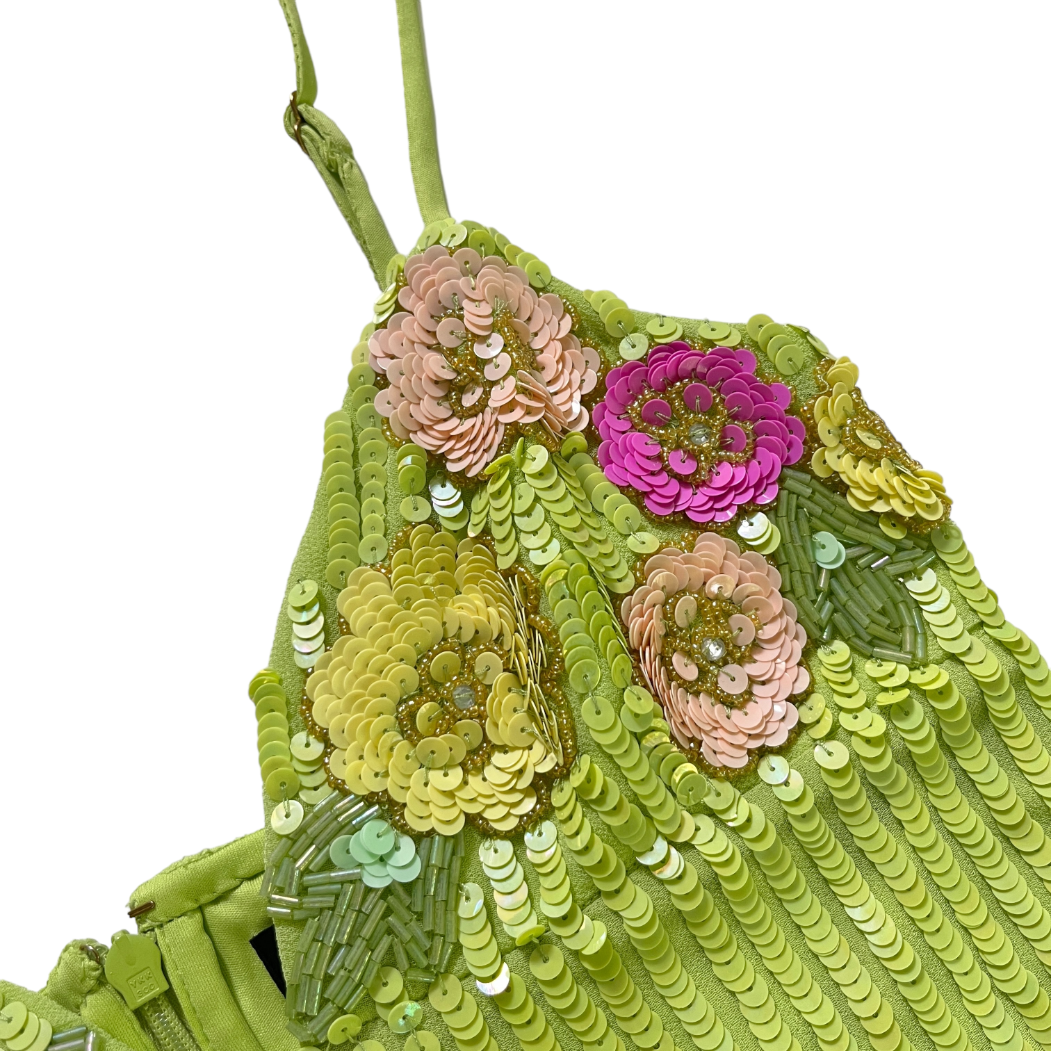 MAJORELLE Cal Embellished Mini Dress in Lime Green Revaia MAJORELLE Cal Embellished Mini Dress in Lime Green Revaia