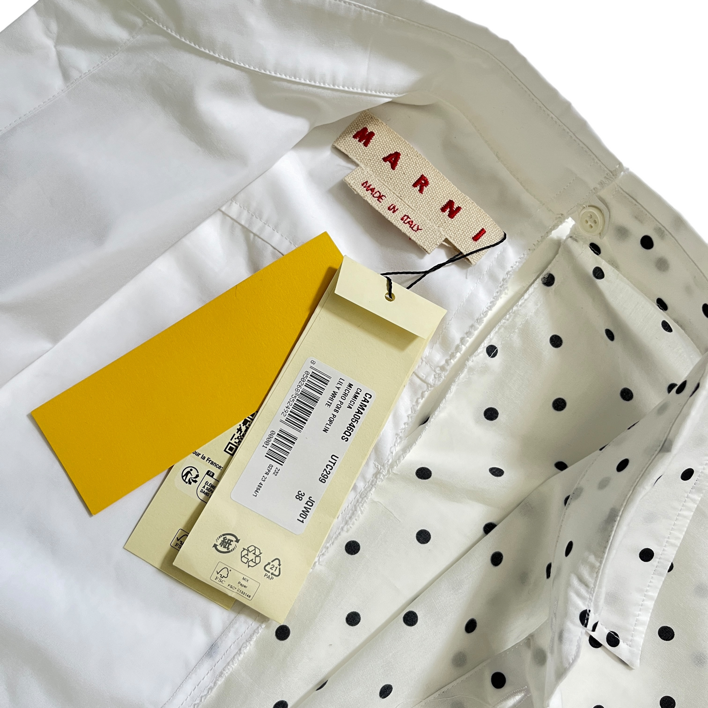 Marni Long Sleeve Top in Lily White Small