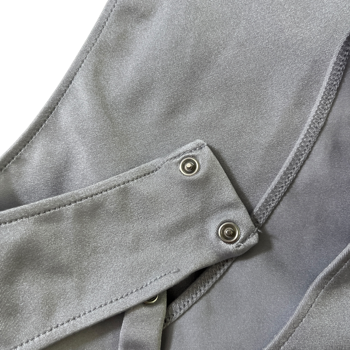Coperni Twisted Cut Out Jersey Bodysuit in Pearl Grey