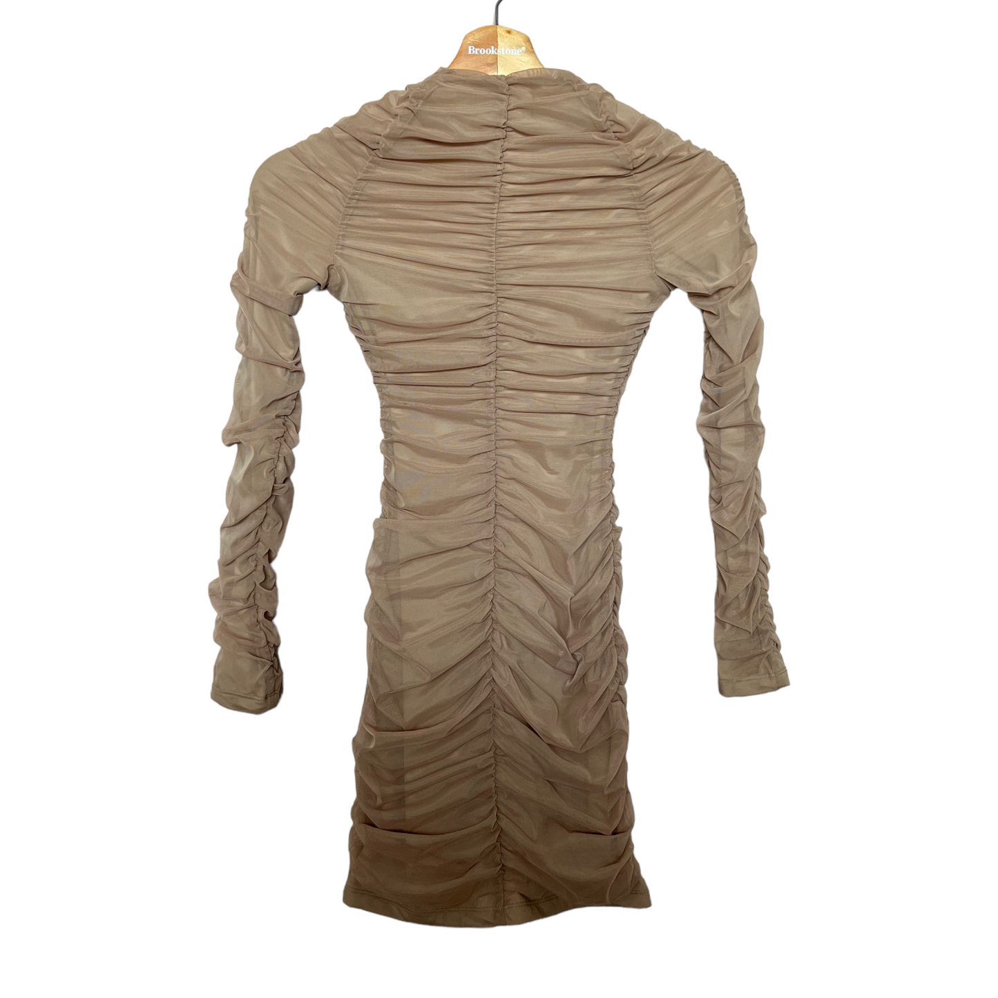 Michael Costello x REVOLVE Franky Mini Dress in Taupe