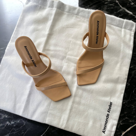 A'mmonde Atelier Andrea 100 Sandals in Nude