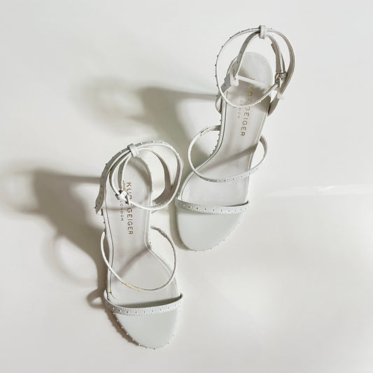 KURT GEIGER LONDON Portia Drench Stud Embellished Strappy Sandals