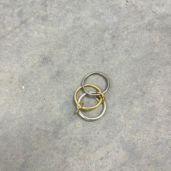 Spinelli Kilcollin Fauna Ring in 18K Black & Yellow Gold & Sterling Silver