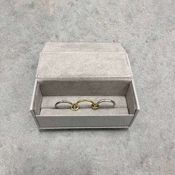 Spinelli Kilcollin Fauna Ring in 18K Black & Yellow Gold & Sterling Silver