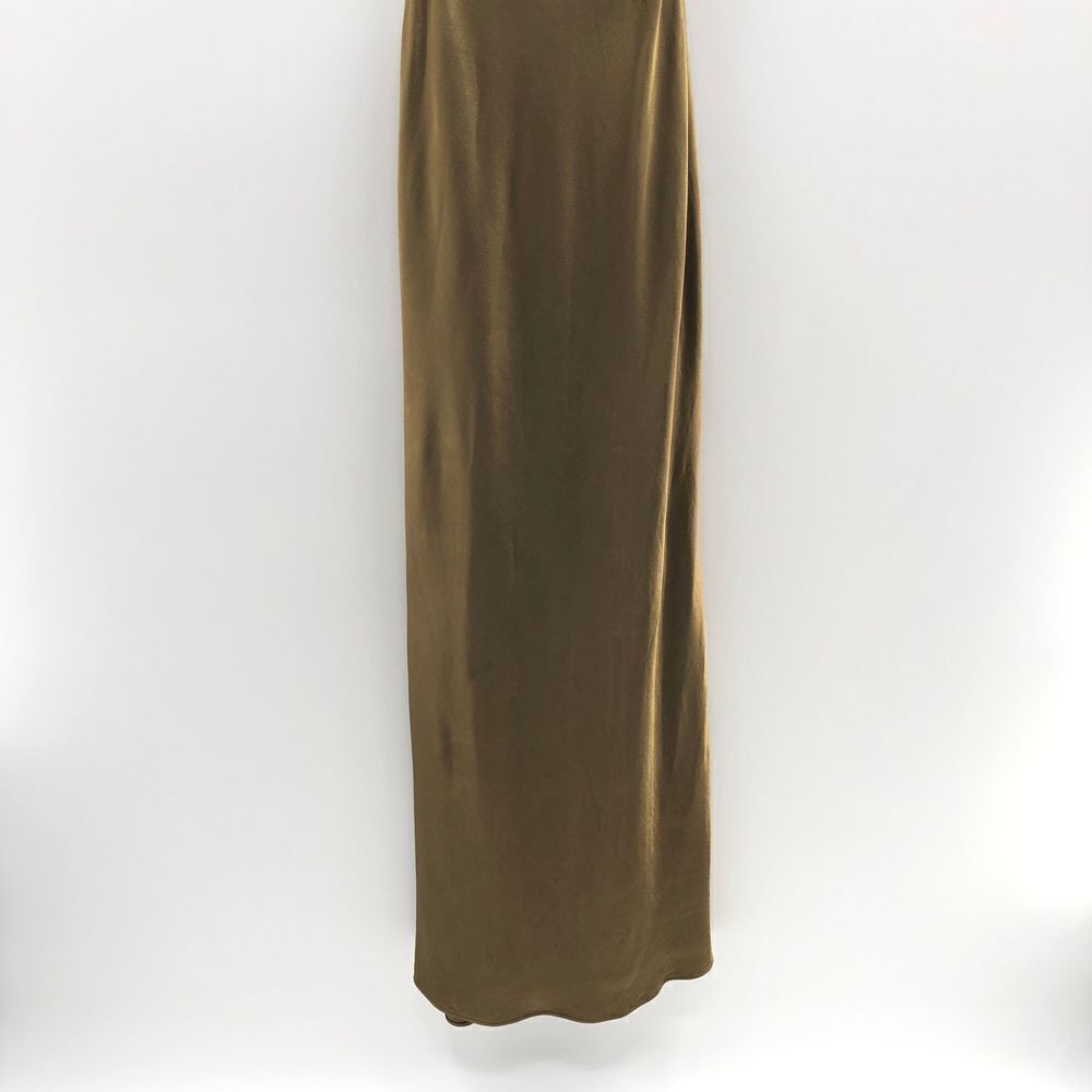 Shona Joy Thalia Bias Cut Out Midi Dress in Cumin