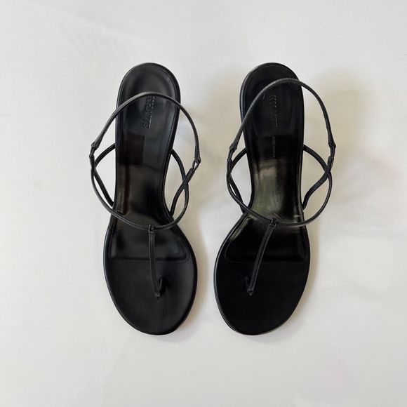 KHAITE Linden Sandals in Black