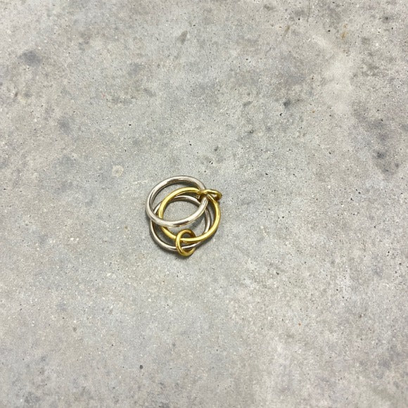 Spinelli Kilcollin Fauna Ring in 18K Black & Yellow Gold & Sterling Silver