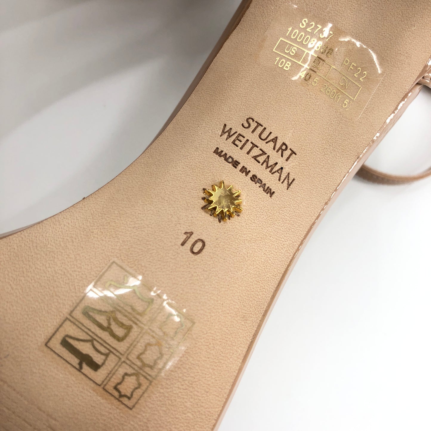 Stuart Weitzman Nudistsong Heel in Adobe