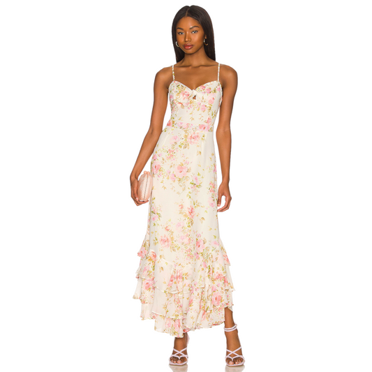 Yumi Kim Carmela Dress in Flirty Floral Ivory