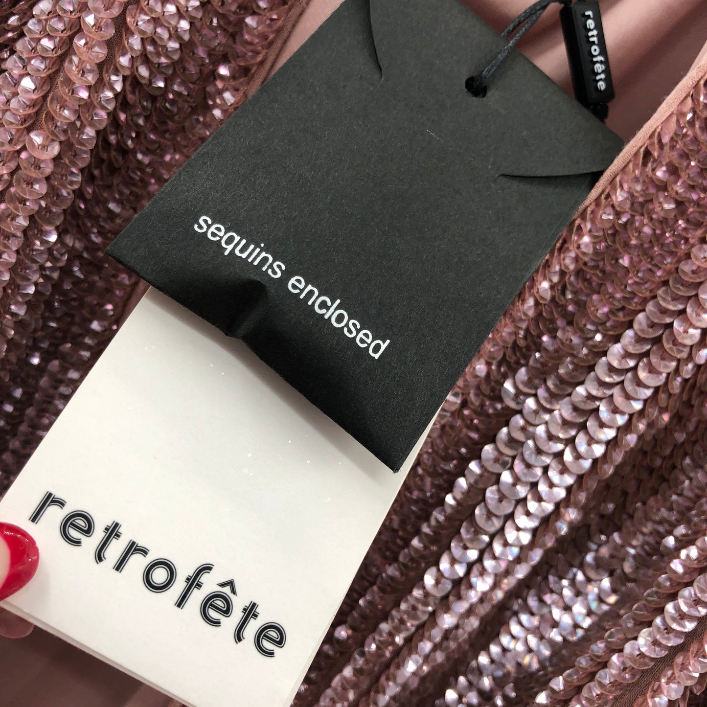 retrofete Gabrielle Robe Dress in Dusty Rose
