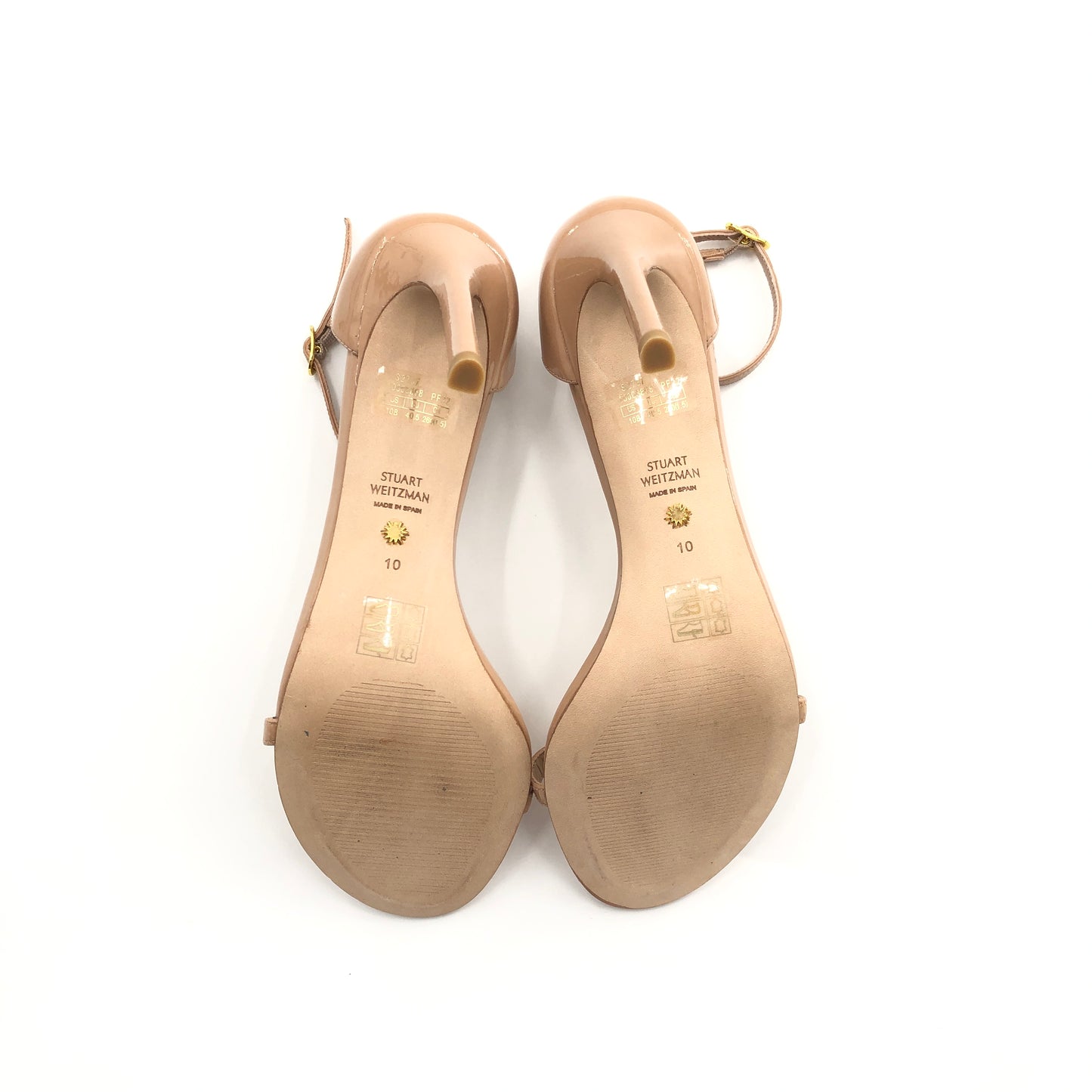 Stuart Weitzman Nudistsong Heel in Adobe