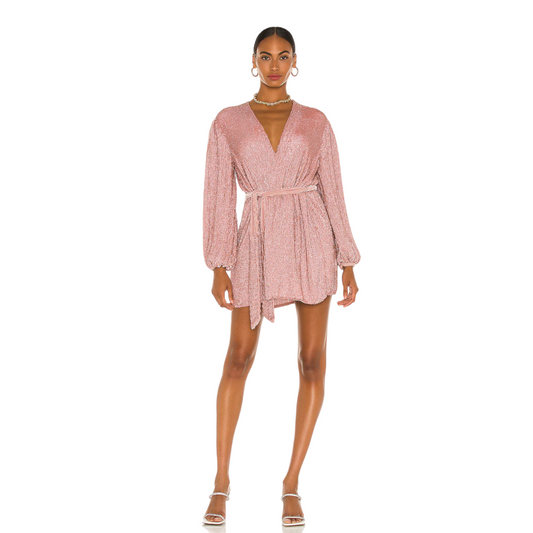 retrofete Gabrielle Robe Dress in Dusty Rose