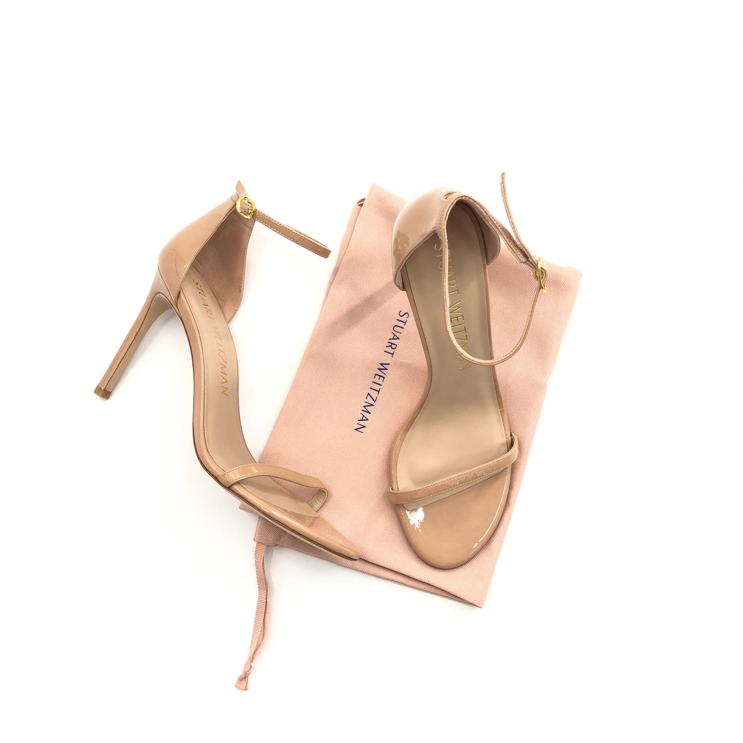 Stuart Weitzman Nudistsong Heel in Adobe
