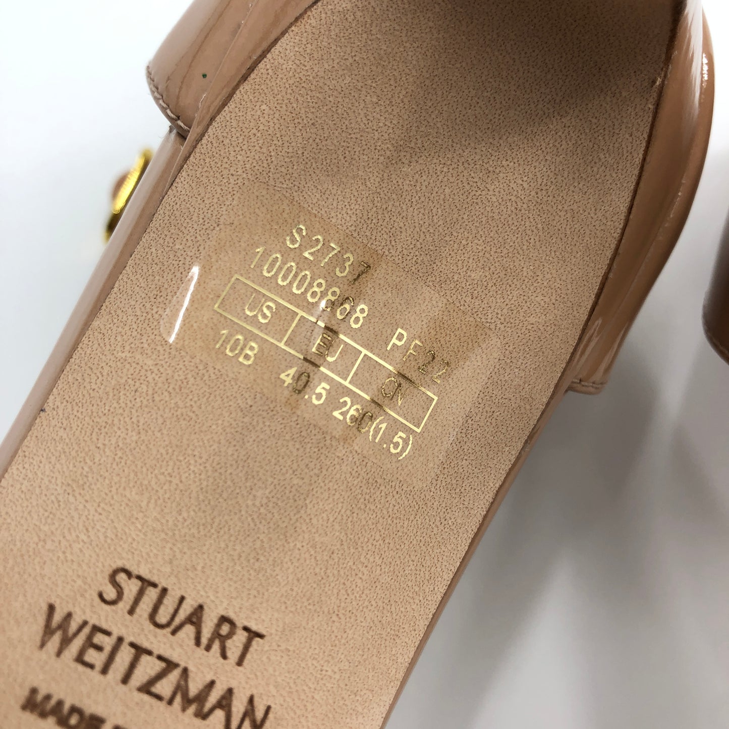 Stuart Weitzman Nudistsong Heel in Adobe