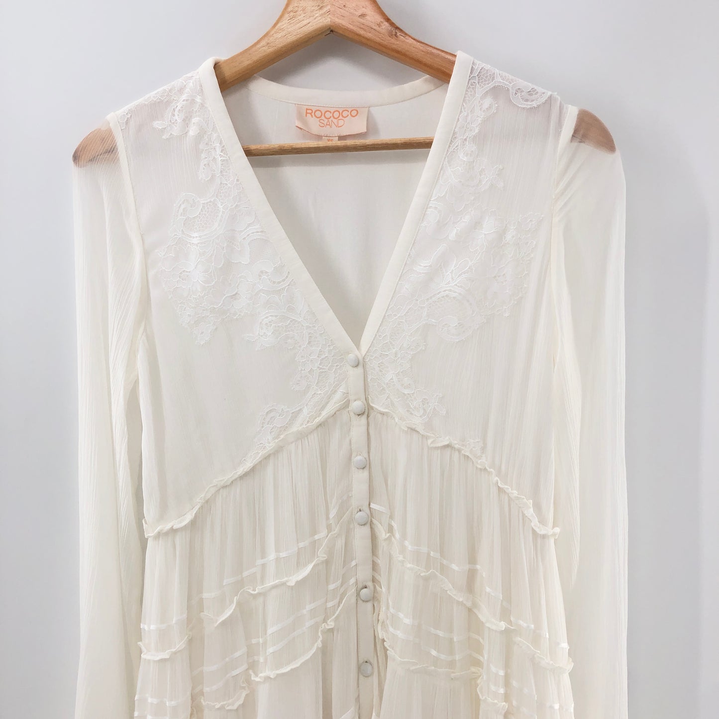 ROCOCO SAND High Low Long Dress in White