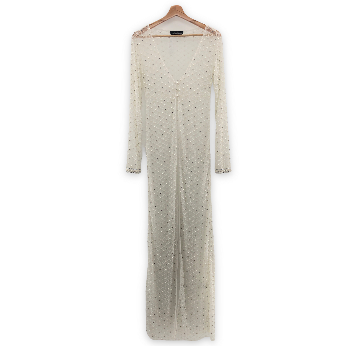 retrofete Marcel Duster in White Small