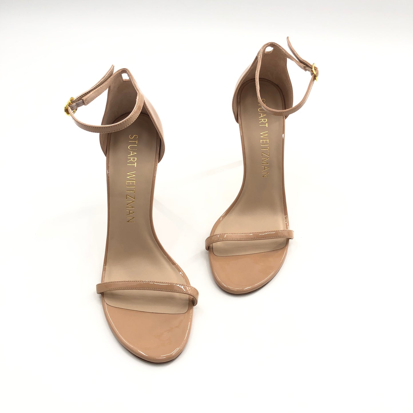 Stuart Weitzman Nudistsong Heel in Adobe
