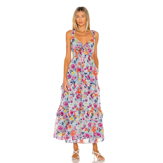 Banjanan Serafina Dress in Fiesta Sky Blue