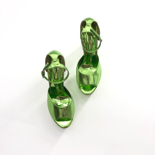 Tony Bianco Jayze Heel in Lime Glimmer