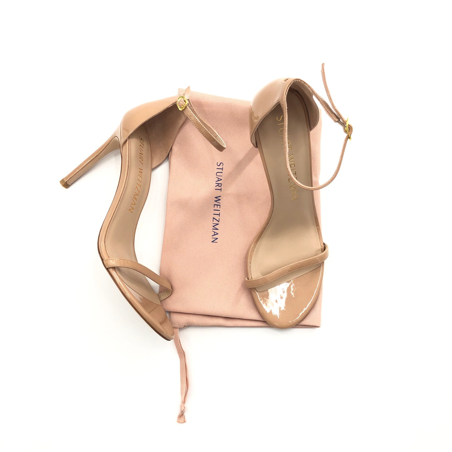 Stuart Weitzman Nudistsong Heel in Adobe