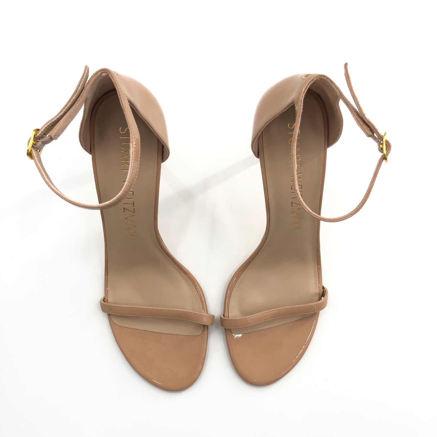 Stuart Weitzman Nudistsong Heel in Adobe